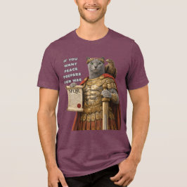 Rysk Blå Caesar Katt T Shirt