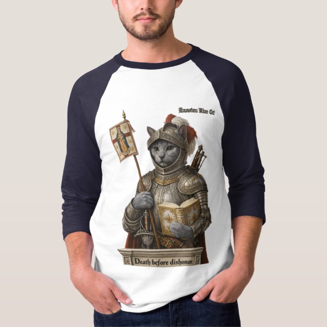 Rysk Blå Conquistador Katt – Ära & Arvtagare T Shirt (Framsida)