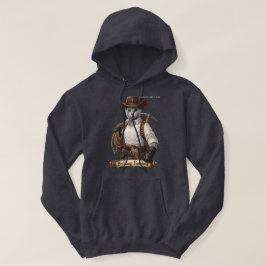 Rysk Blå Cowboy Katt – Bygger Frihet Hoodie