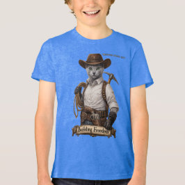 Rysk Blå Cowboy Katt – Bygger Frihet T Shirt