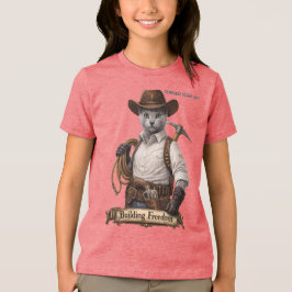 Rysk blå cowboykatt – Bygger frihet T Shirt