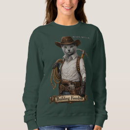 Rysk blå cowboykatt – Bygger frihet T Shirt