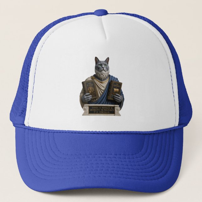Rysk blå homer katt keps (Framsida)