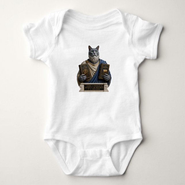 Rysk blå homer katt t shirt (Framsida)