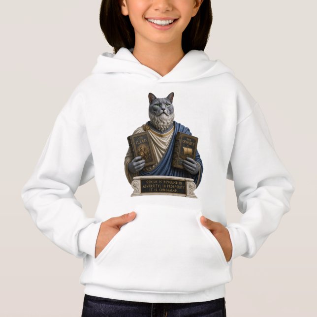 Rysk blå homerkatt t shirt (Framsida)