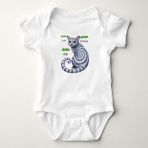 Rysk Blå Hypno Katt T Shirt