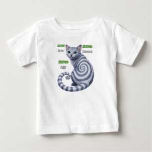 Rysk Blå Hypno Katt T Shirt