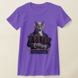 Rysk Blå Immanuel Kant Katt T Shirt