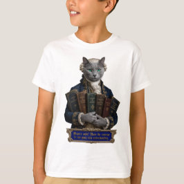 Rysk Blå Immanuel Kant Katt T Shirt