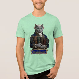 Rysk Blå Immanuel Kant Katt T Shirt