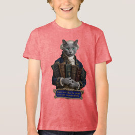 Rysk Blå Immanuel Kant Katt T Shirt