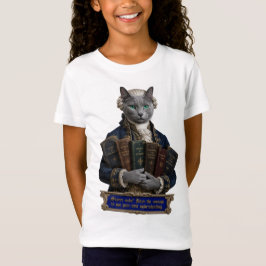 Rysk Blå Immanuel Kant Katt T Shirt