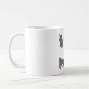 Rysk blå katt Delight � Cute Animal Art Kaffemugg