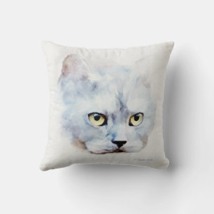 Rysk blå katt kudde