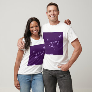 Rysk blå kattpapp t-shirt