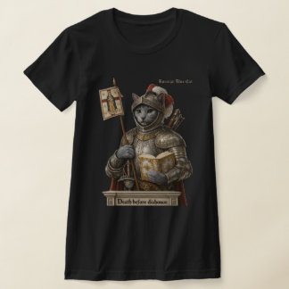 Rysk Blå Konquistador Katt – Ära & Arvskapital T Shirt