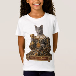 Rysk Blå Lucrezia de Médici Katt T Shirt
