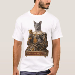 Rysk Blå Lucrezia de Médici Katt T Shirt