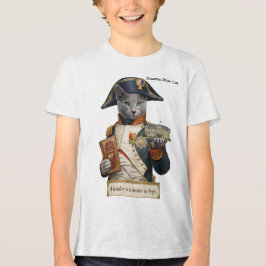 Rysk Blå Napoleon Bonaparte Katt T Shirt