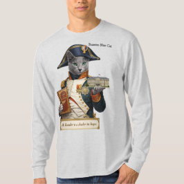 Rysk Blå Napoleon Bonaparte Katt T Shirt