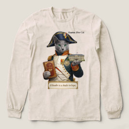 Rysk Blå Napoleon Bonaparte Katt T Shirt