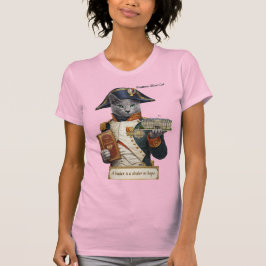 Rysk Blå Napoleon Bonaparte Katt T Shirt