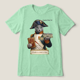 Rysk Blå Napoleon Bonaparte Katt T Shirt