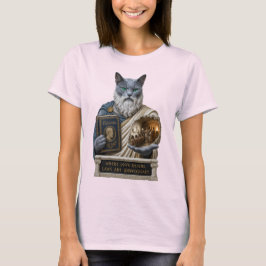 Rysk Blå Plato Katt T Shirt
