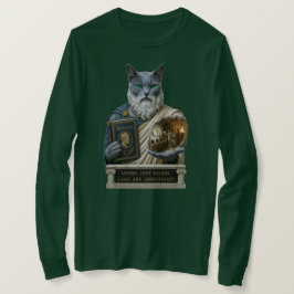 Rysk Blå Plato Katt T Shirt