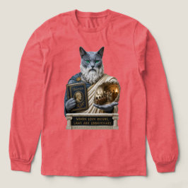 Rysk Blå Plato Katt T Shirt