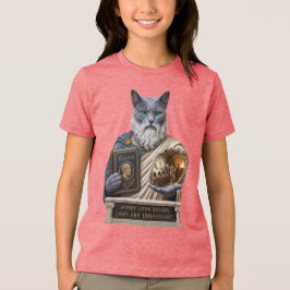 Rysk Blå Plato Katt T Shirt