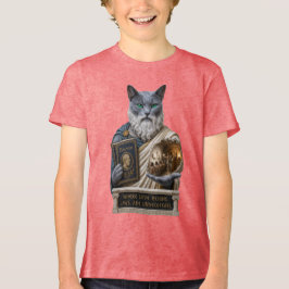 Rysk Blå Plato Katt T Shirt