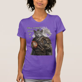 Rysk Blå Samurajkatt T Shirt