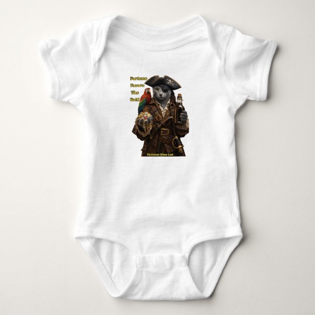Rysk Blå Sjörovskatt – Lycka Gunstar De Modiga T Shirt (Framsida)