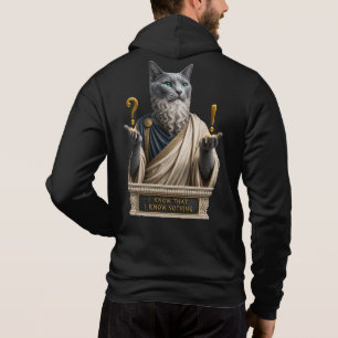 Rysk Blå Socrates Katt T Shirt