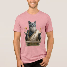 Rysk Blå Socrates Katt T Shirt