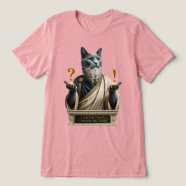 Rysk Blå Socrates Katt T Shirt