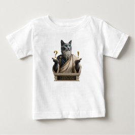 Rysk Blå Socrates Katt T Shirt