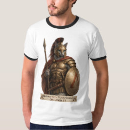Rysk Blå Spartansk Katt T Shirt