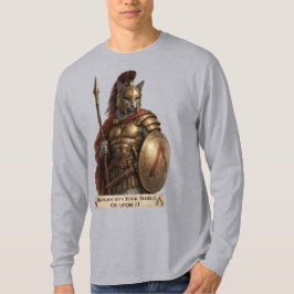 Rysk Blå Spartansk Katt T Shirt