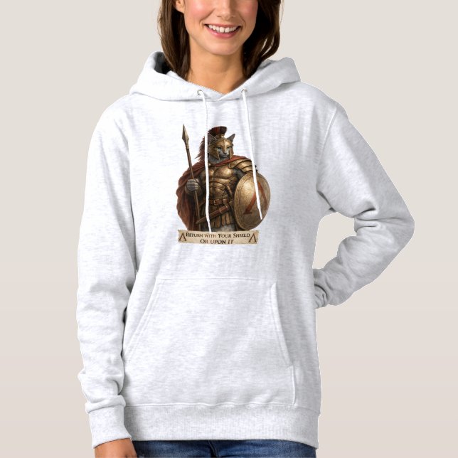 Rysk Blå Spartansk Katt T Shirt (Framsida)