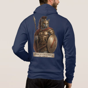 Rysk Blå Spartansk Katt T Shirt