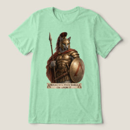 Rysk blå spartansk katt t shirt