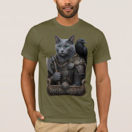 Rysk Blå Veteran Odin’s Cat T Shirt