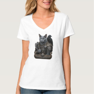 Rysk Blå Veteran Odin’s Cat T Shirt