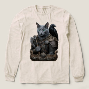 Rysk Blå Veteran Odin’s Cat T Shirt