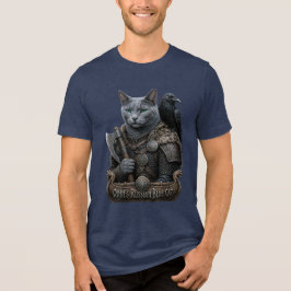 Rysk Blå Veteran Odin’s Cat T Shirt
