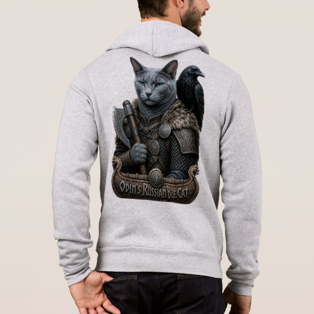 Rysk Blå Veteran Odin’s Cat T Shirt (Baksida)