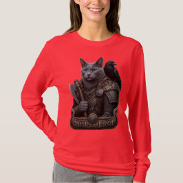 Rysk Blå Veteran Odin’s Cat T Shirt