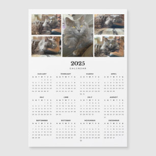 Rysk Blue Nebelung Cat Magnetic 2025 Calendar